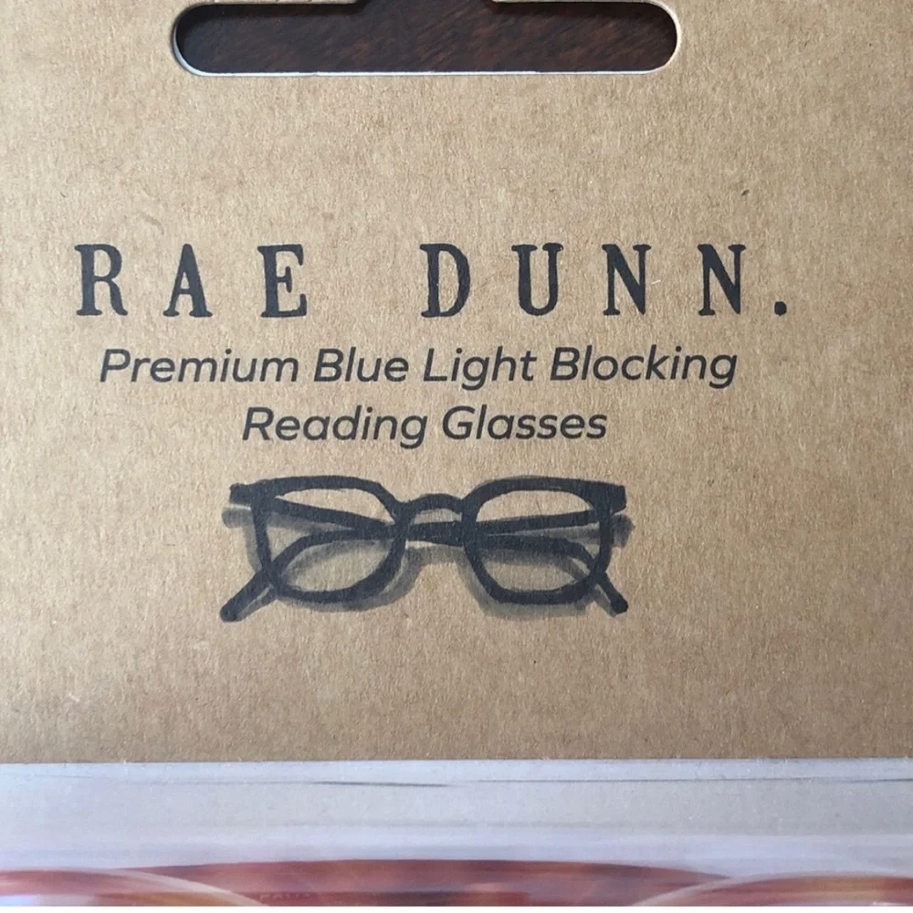 NWT Blue Light Reading Glasses Clear Amber Duo Rae Dunn Back to School